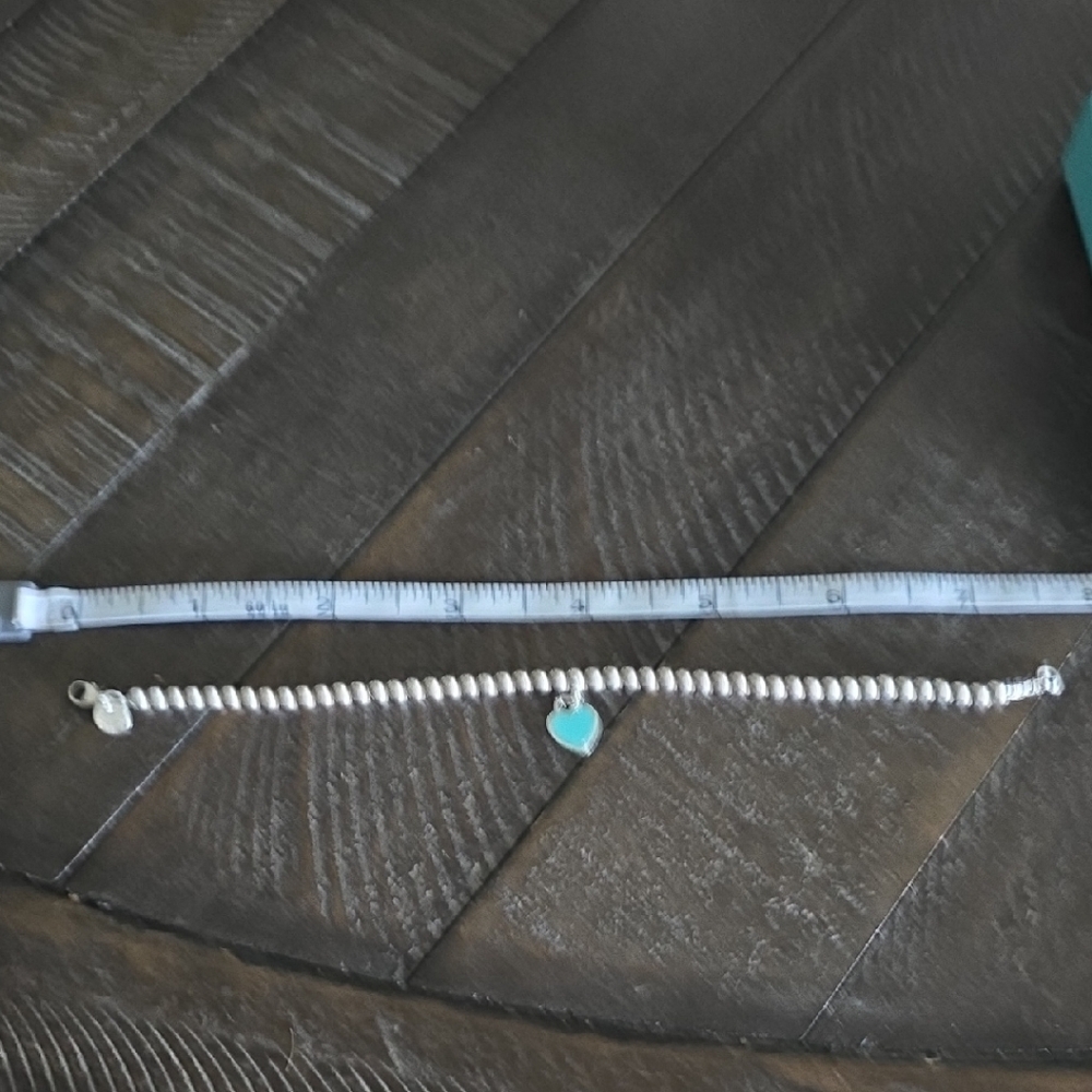 Tiffany & Co. Silver Bracelet with Turquoise Charm